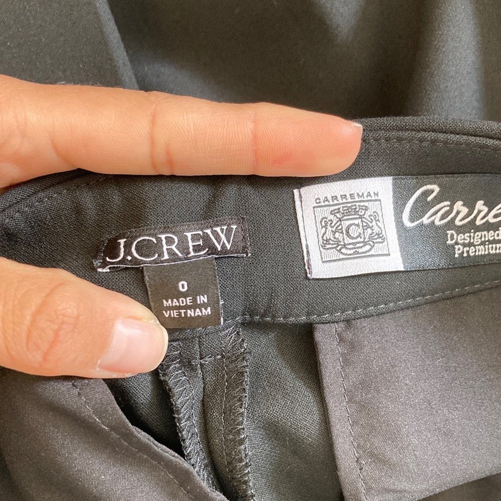 J.Crew Wide-leg‎ trouser in four-season stretch Size 0 Black - Picture 3 of 6
